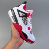 5A Jordan 4 Retro Fire Red Sneakers Basketball Shoes DC7770-160