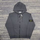 5A Hooded Sweatshirt Jacket Grey