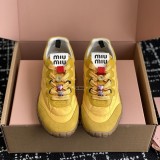 5A Tyre Technical Fabric And Suede Sneakers Yellow