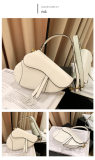 5A Women's Saddle Bag With Strap White