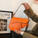 5A Women's Saddle Bag With Strap Orange