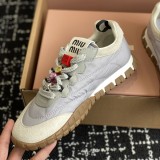 5A Tyre Technical Fabric And Suede Sneakers