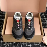 5A Tyre Technical Fabric And Suede Sneakers Black