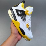 5A Jordan 4 Retro Vivid Sulfur Sneakers Basketball Shoes AQ9129-101