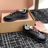 5A Tyre Technical Fabric And Suede Sneakers Black