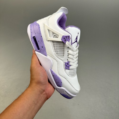 5A Jordan 4 Retro Purple Oreo Sneakers Basketball Shoes CT8527-115