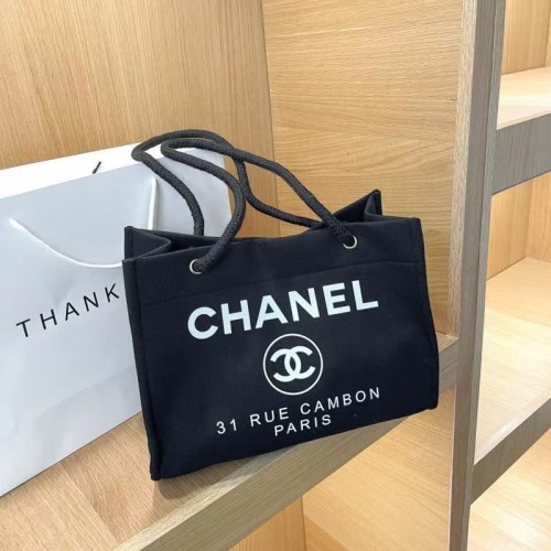 Canvas Handbag Tote Bag Black