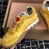 5A Tyre Technical Fabric And Suede Sneakers Yellow