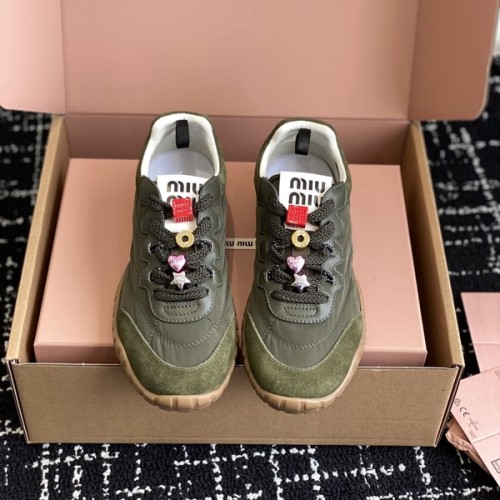 5A Tyre Technical Fabric And Suede Sneakers Green