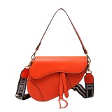 5A Women's Saddle Bag With Strap Orange