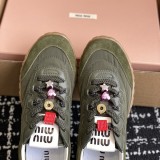 5A Tyre Technical Fabric And Suede Sneakers Green