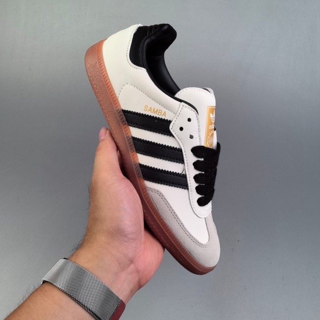 5A Samba Nylon Casual Versatile Sneakers Beige Black