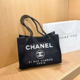 Canvas Handbag Tote Bag Black