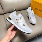 Men's Run Away Casual Sneakers Denim Blue and White