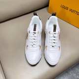 Men's Run Away Casual Sneakers Denim Blue and White