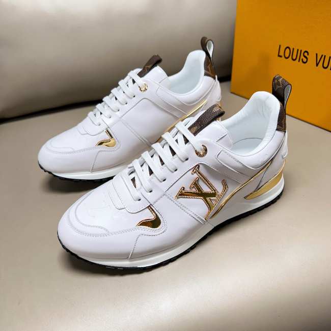 Men's Run Away Casual Sneakers Denim Blue and White