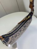 Original T Monogram Half Moon Bag Shoulder Bag Khaki