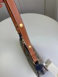 Original T Monogram Half Moon Bag Shoulder Bag Khaki