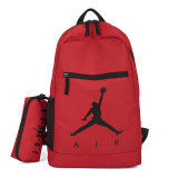 5A Printed Logo Casual Large Capacity Backpack Red