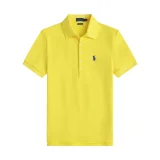 5A Women Slim Fit Stretch Polo Shirt Yellow