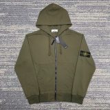 5A Hooded Sweatshirt Jacket Green