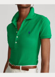5A Women Slim Fit Stretch Polo Shirt Green