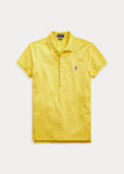 5A Women Slim Fit Stretch Polo Shirt Yellow