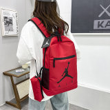 5A Printed Logo Casual Large Capacity Backpack Red