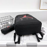 5A Printed Logo Casual Large Capacity Backpack Black