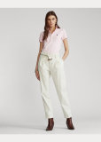 5A Women Slim Fit Stretch Polo Shirt Pink