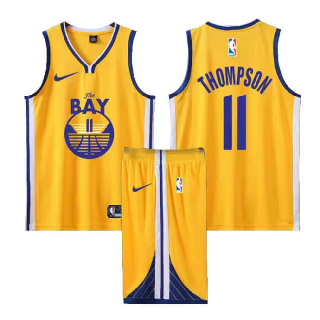 5A NBA Jerseys Suit Sleeveless Jersey Shorts Set Orange