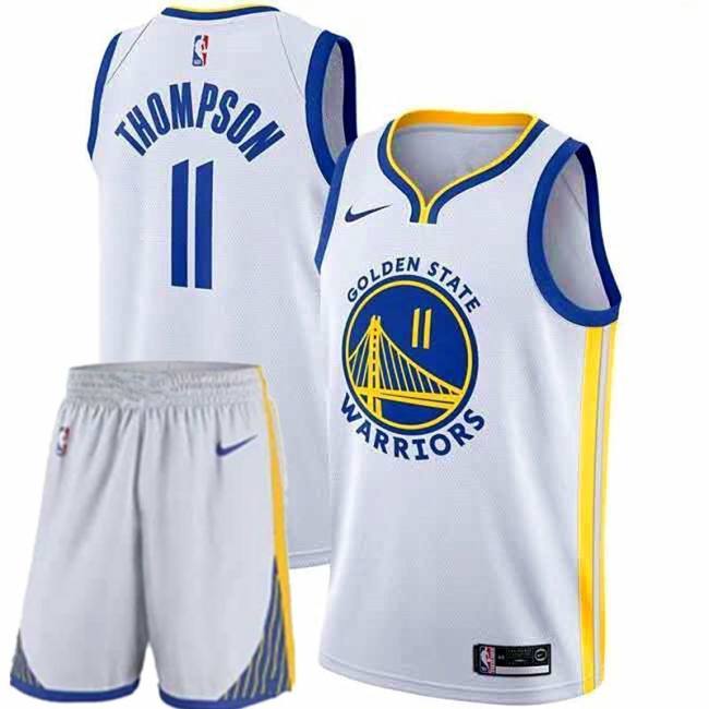 5A NBA Jerseys Suit Sleeveless Jersey Shorts Set White
