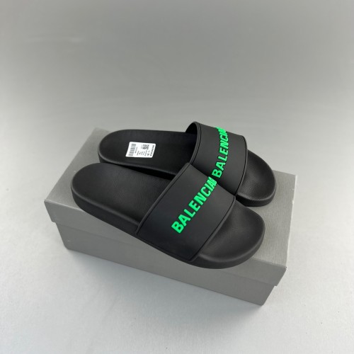 5A Letter Logo Pool Slide Slipper Black
