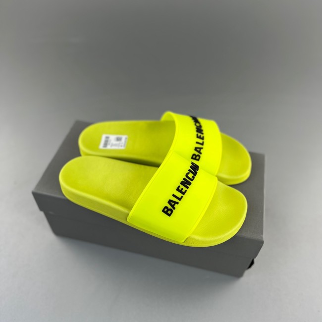 5A Letter Logo Pool Slide Slipper Bright Green
