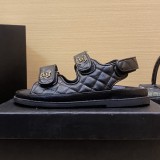 5A Quilted Dad Sandal s Roman thick sole Ankle-strap Sandals