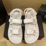 Women'Roman thick sole casual sandals apricot 8888-1