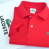 5A Classic Fit Long Sleeve Polo Shirt Red