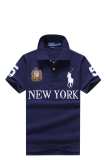 Men's Embroidered Polo Shirt Blue