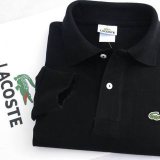 5A Classic Fit Long Sleeve Polo Shirt Black