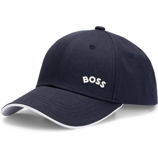 5A Simple Logo Adjustable Baseball Cap Dark Blue