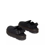 5A Zebzag Suede Slingback Platform Mule Black