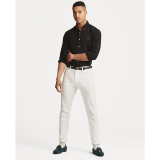 5A Slim Fit Garment-Dyed Oxford Shirt Black
