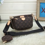 5A Multi Pochette Accessoires Shoulder Bag Brown
