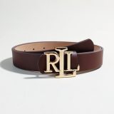 Simple Versatile Letter Logo Belt Brown