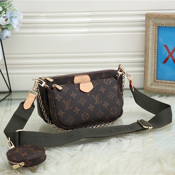 5A Multi Pochette Accessoires Shoulder Bag Brown