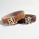 Simple Versatile Letter Logo Belt Brown