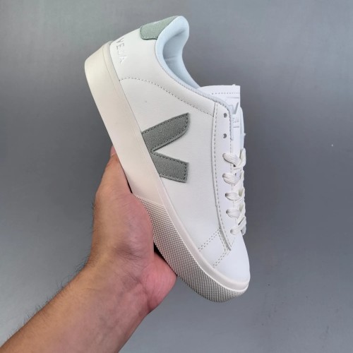 5A Campo Low Chromefree Leather Shoes White