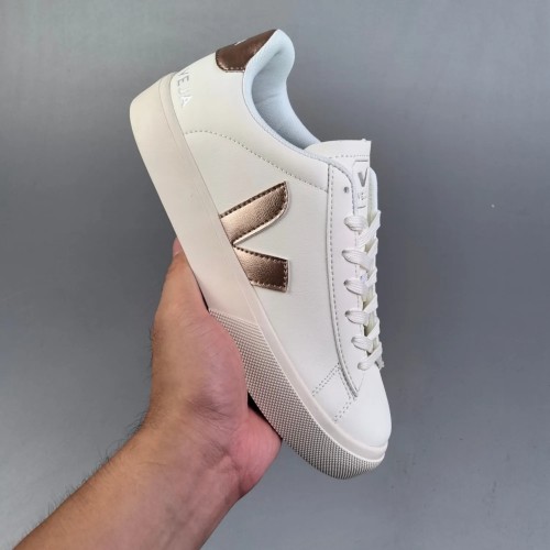 5A Campo Low Chromefree Leather Shoes White