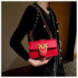 5A Women's Shoulder Bag Imprimé Logo Handbag Red