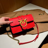 5A Women's Shoulder Bag Imprimé Logo Handbag Red